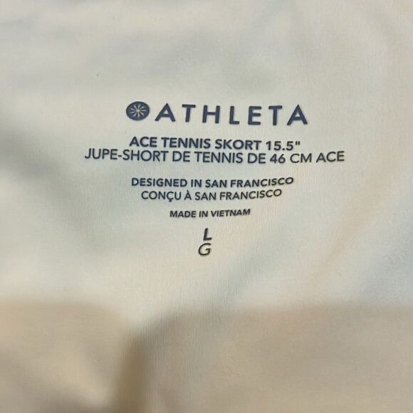 Athleta Ace Tennis 15.5" Skort Zip Pocket C46 - Picture 6 of 10